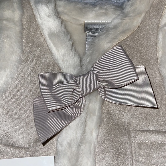 NWT Maggie & Zoe three piece suede vest with bow, Jeans and long sleeve T-shirt - Picture 10 of 11